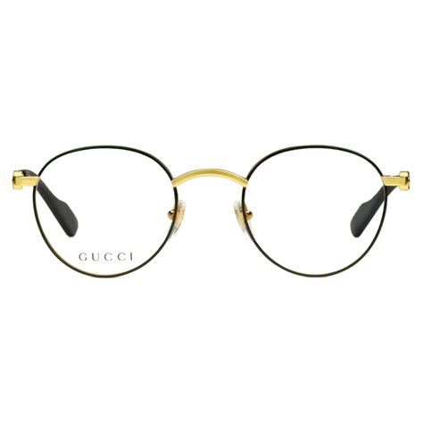 cheap gucci round glasses|Gucci gold round frame glasses.